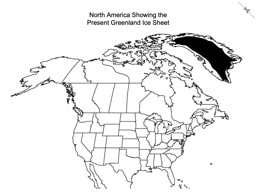 Thumbnail of North America Showing Present Greenland Ice Sheet