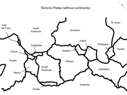 Thumbnail of Tectonic Plates (without continents)