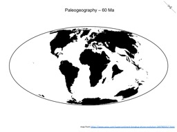 Thumbnail of Paleogeography - 60 Ma