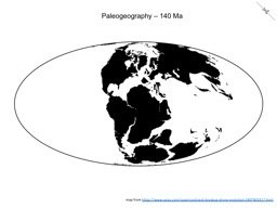 Thumbnail of Paleogeography - 140 Ma