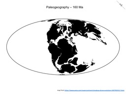 Thumbnail of Paleogeography - 160 Ma