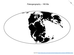 Thumbnail of Paleogeography - 180 Ma